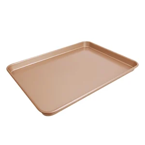 Null CHEFMADE |32cm Plätzchenblech| 325x287x50mm| Champagnergold| Antihaft- & Silikonbeschichtet|Keksblech| Cookieblech|Backblech| Cookie Sheet| Backblech 11