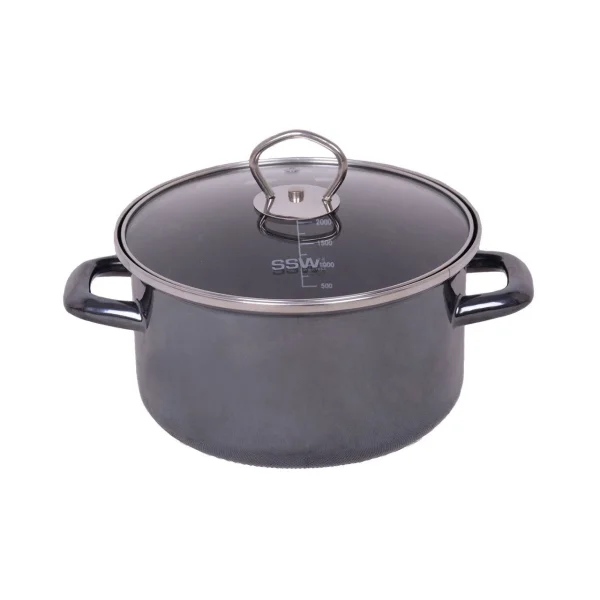 Null SSW Vitalo Dampfgarer Dampfkochtopf Kochtopf Edelstahl Ø 16 Cm 1,6 L 3-teilig 3