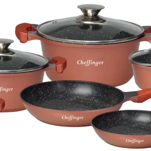 Null Profi 3er Set Küchentöpfe Antihaft-Marmorbeschichtung Topfsets 32cm,36cm,40cm, 13